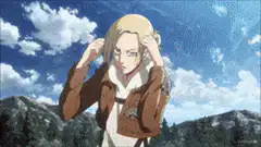 Annie Leonhart kicks Eren Yeager