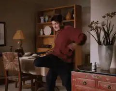 Man dancing with a bottle