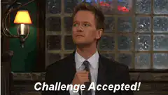 Challenge Accepted Barney Stinson