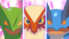 Sceptile, Blaziken, and Swampert Mega Evolution