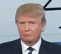 Donald Trump nodding and smiling