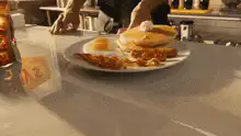 Denny's Original Grand Slam breakfast plate