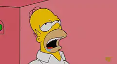 Homer Simpson crying