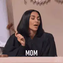Mom judge with gavel