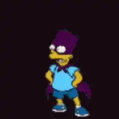 Bart Simpson turns into a cloud