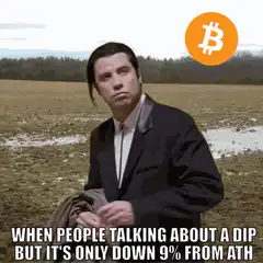 John Travolta Bitcoin Dip Meme