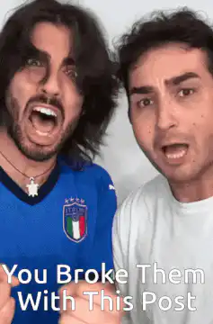 Two men shocked by post