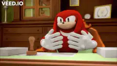 Knuckles stamps a document approved