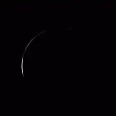 Solar eclipse corona animation