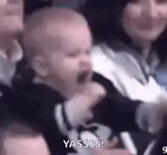 Baby yelling YASSSS