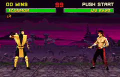 Scorpion defeats Liu Kang Mortal Kombat