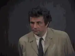 Peter Falk Columbo confused look