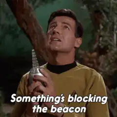 Something's blocking the beacon