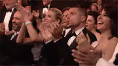 Audience clapping and cheering