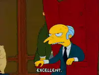 Mr. Burns says excellent
