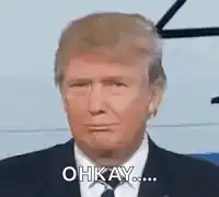 Donald Trump saying okay