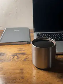 coffee cup on desk