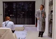 Frasier in a bathrobe