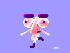 3d character running and jumping