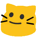 Yellow cat face emoji
