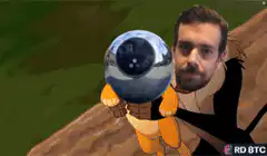 Simba holding Bitcoin as Rafiki