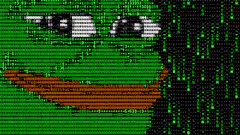 pixel art green face