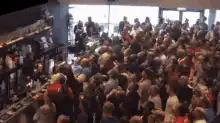 crowd jumping at a concert