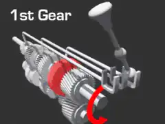 Manual transmission gear shifting animation