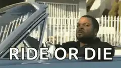 Ride or Die man in car