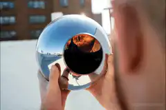 Eye of Sauron in chrome ball