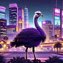 Cyberpunk city morphing animation