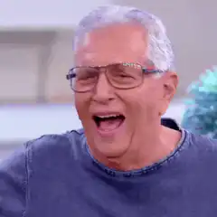 Larry King laughing hysterically