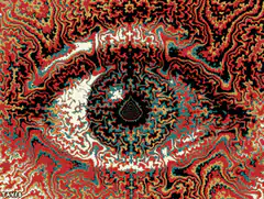 psychedelic eye fractal animation