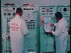 RCA engineers working on mainframe
