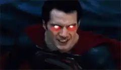 Superman uses heat vision