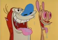 Courage and Eustace drooling