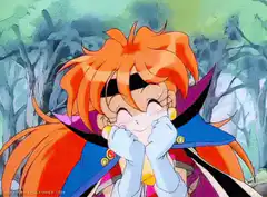 Sailor Mars blushing and swooning