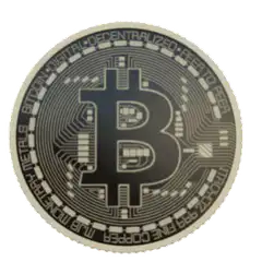 3D Bitcoin coin spinning