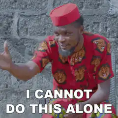 Man in red shirt says I cannot do this alone