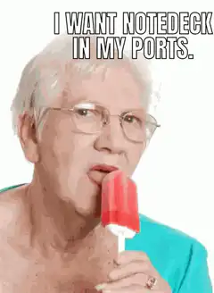 Older woman eating popsicle meme