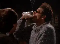 Tony Montana drinking and smoking