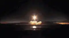 astronaut riding bitcoin rocket