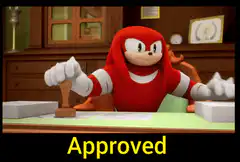 Knuckles Approved Stamp