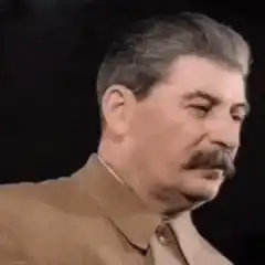 Joseph Stalin nodding