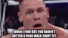 John Cena Frog Walk Shirt Meme