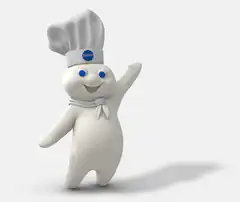 Pillsbury Doughboy waving