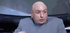 Dr. Evil sweating and thinking
