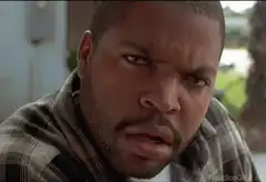 Ice Cube suspicious side eye
