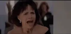 Sally Field screaming in horror