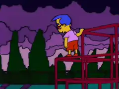 Martin Prince on jungle gym